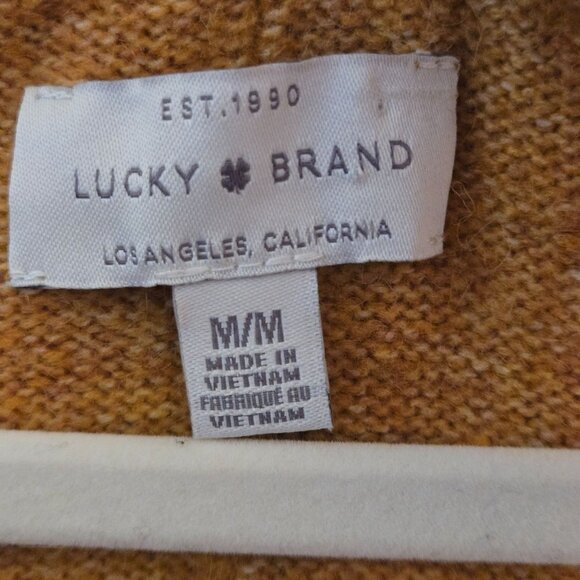 Madewell 2023 Mustard V Neck Long Sleeve Pullover Sweater Size M - Picture 3 of 5